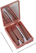 Travel Size Makeup Brush Set with Mirror - Mini Portable Cosmetic Kit