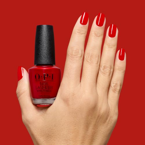 OPI Fall 2026 Nail Lacquer - Vodka & Caviar Bright Red Opaque Crème