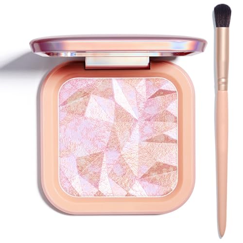 LSxia Highlighter Makeup Palette - Pink Gold Shimmer