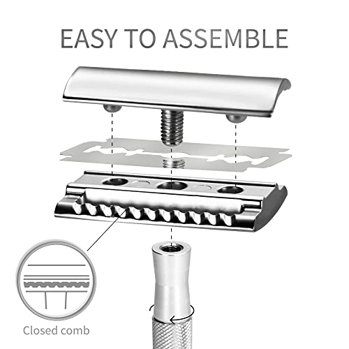 Bambaw Double Edge Safety Razor for Men & Women, Eco-Friendly