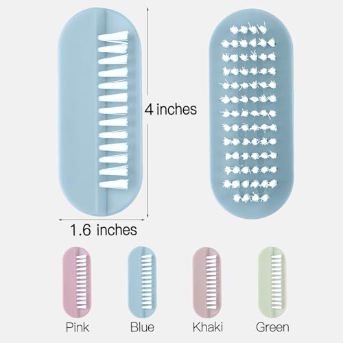 Two-Sided Nail Brush for Effective Cleaning - 4 Pack