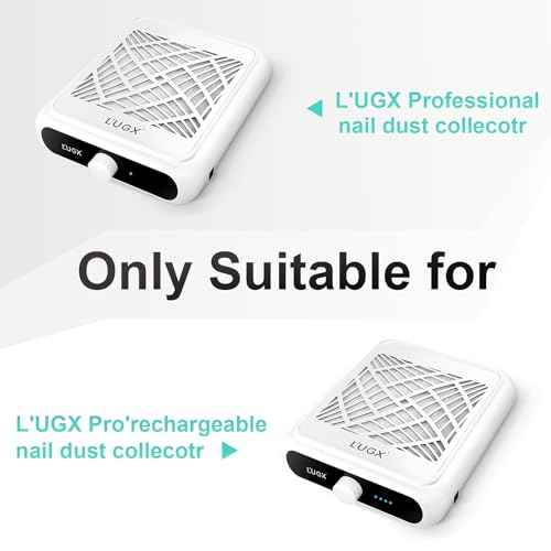 L'UGX Nail Dust Collector Filter, 2Pcs Reusable Filter for L'UGX Professional Nail Dust Vacuum Machine LG622