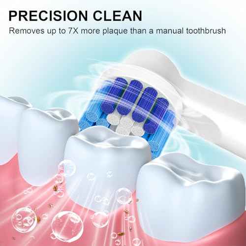 Replacement Brush Heads Compatible with Braun Oral-B, 20pcs Professional Electric Toothbrush Heads for Oral B Replacement Heads Refill Pro100/1000/1500/4000/5000/7000/8000/9600 Etc.