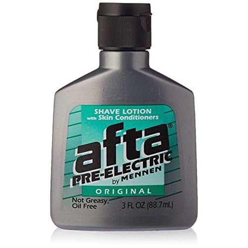 AFTA Shave Lotion with Skin Conditioners, Pre-Electric by Mennen, Original, Not Greasy, Oil Free, 3 FL OZ - 8 Pack
