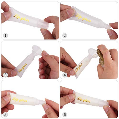 110Pcs 10ml Empty Lip Gloss Tubes Cosmetic Containers