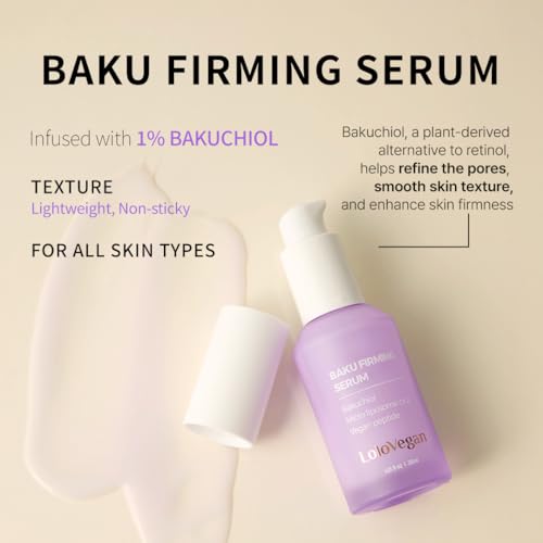 Baku Firming Serum ? Bakuchiol Serum with 9 Peptides, Niacinamide, Centella Asiatica, Pore Tightening and Anti-Aging (30ml/1.01 fl.oz)