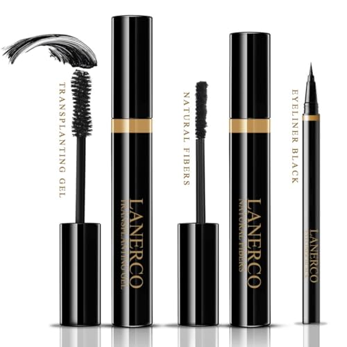 4D Silk Fiber Lash Mascara & Waterproof Eyeliner Set