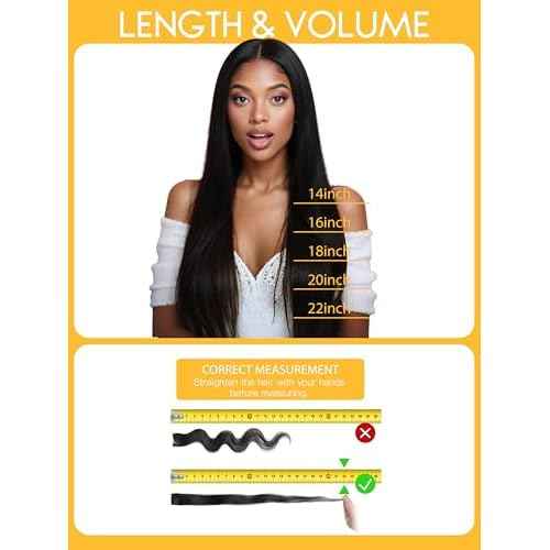 Caliee Yaki Straight Human Hair Clip in Extensions Black Woman Natural Black Mixed Chestnut Brown Yaki Seamless Hair Extensions Clip in Balayage 8 Pcs PU Weft 115G 18 Inch