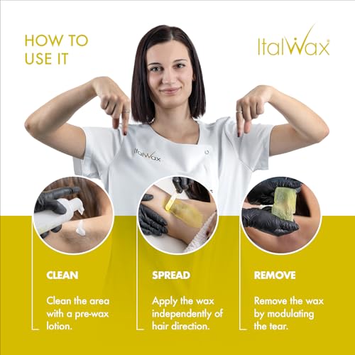 Italwax Top Line Argan Hard Wax Beads 1.65 lb (750 g) ? Fast-Setting Transparent Jelly Wax Enriched with Argan Oil, Floral Scent, Strong Grip for Face & Underarms, Professional Use ? Made in Italy
