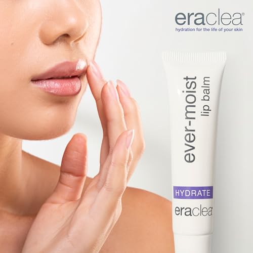 eraclea Ever-Moist Lip Balm, Lip Moisturizer with Beeswax, Hyaluronic Acid and Shea Butter, Dry Lip Repair & Moisture Support for Chapped and Cracked Lips (0.4 oz) (Pack of 4)