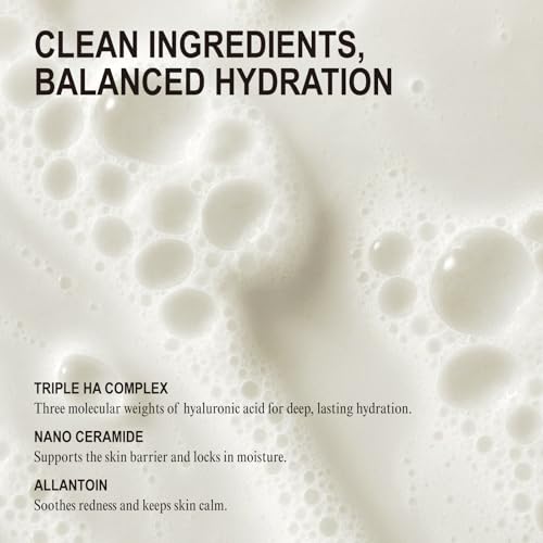 NUNIES Mild Alkaline Cleansing Foam ? Daily Korean Face Wash for Sensitive Skin | Cream-to-Foam Lather | Deep Cleanser with Hyaluronic Acid & Ceramide | Fragrance-Free | 4.05 fl.oz. (120ml)