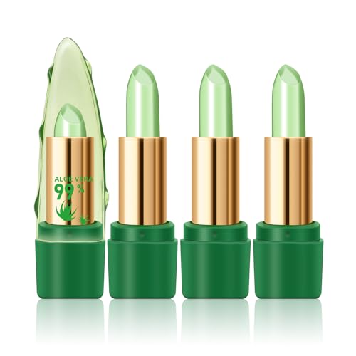 Ownest Aloe Vera Color-Change Lipstick, 3-Pack Moisturizing Lip Balm