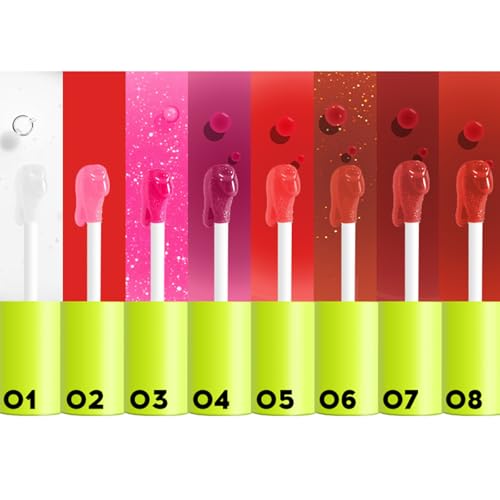 4-Piece Plumping Lip Oil Set - 12Hr Hydrating High Shine