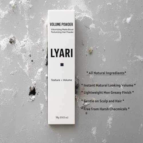 Lyari Hair Texturizing & Volumizing Powder - Lightweight Hold for All Hair Types, 18g