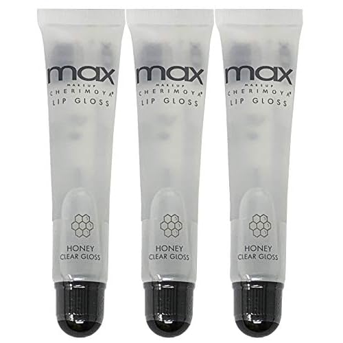 Cherimoya (3Pack) MAX Makeup Lip Polish HONEY Clear Gloss
