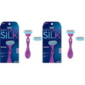 Schick Hydro Silk Razor for Women With 2 Moisturizing Blade Refills (Pack of 2)