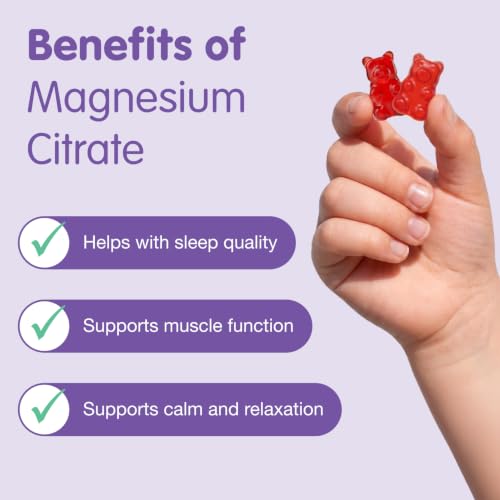 DR. MORITZ Sugar-Free Magnesium Gummies for Kids & Adults - 60 Count - Raspberry Flavor