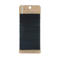 No-Metal Girls Elastic Hair Ties - Black 2mm, 50 Count - Strong & Gentle