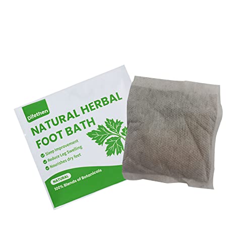 Difethen Herbal Mugwort & Ginger Foot Soak Bags for Swelling - 10 Pack