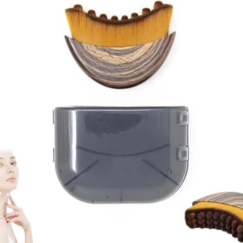 Lymphatic Contour Face Brush, The Lymphatic Drainage Massager for Face, Soft Dry Brushing Beauty Tool for Chin & Jawline Sculpting