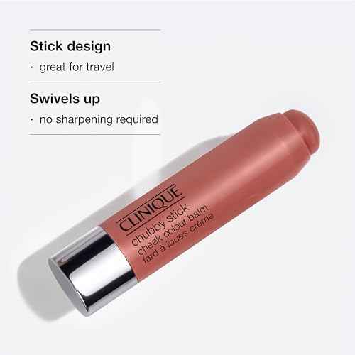 Clinique Chubby Cream Blush Stick Cheek Colour Balm | Blush For Cheeks | Long Lasting + Buildable | Create A Healthy Looking Glow | Perfect For Travel