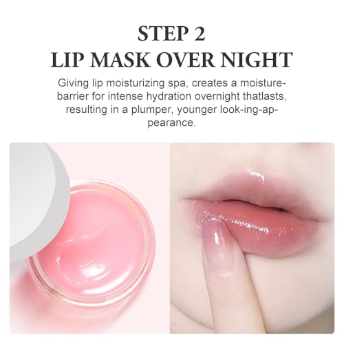 Strawberry Lip Scrub & Sleeping Mask Set - Sugar Exfoliator Kit