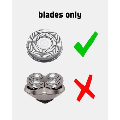 Pitbull Shaver Replacement Blade for Skull Shaver Replacement Heads, Skull Shaver Replacement Blades for Pitbull Gold Replacement Blades, 4 Pack Pitbull Skull Shaver Replacement Blade, Premium