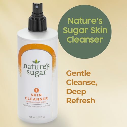 Nature's Sugar Prewax Skin Cleanser ? Prep & Cleanse Spray for Waxing Care ? Supports Paste Adhesion, Smooth Removal & Skin Wellness ? Pre Wax Essentials for Body & Bikini ? 355 ml / 12 fl oz