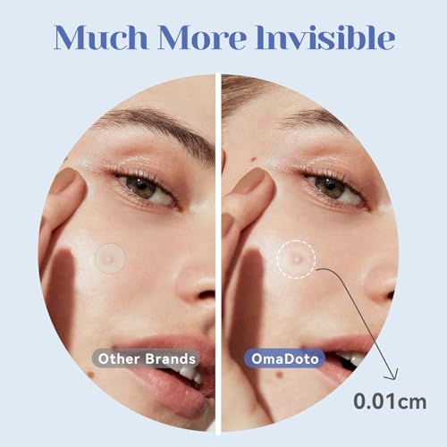 Invisible Pimple Patches for Face - £¨12mm | 72 Count | 6 Sheets£© - Ultra-Thin Hydrocolloid Blemish Cover, Discreet Zit Stickers for Day & Night, Face Patches for Teens and Adults