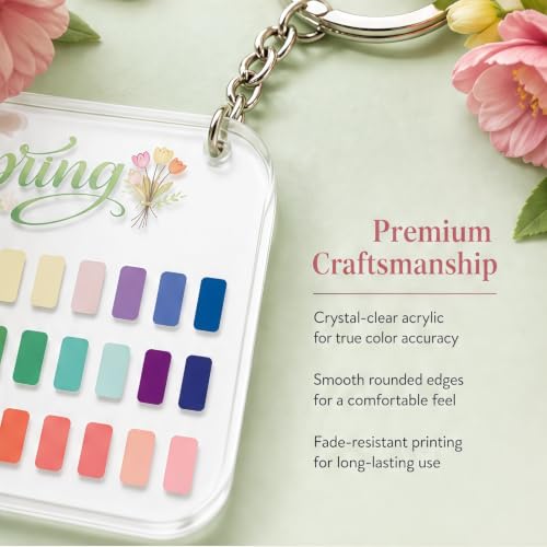 Seasonal Color Analysis Keychain – Portable Acrylic Palette