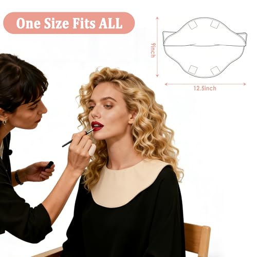 2PCS Reusable Makeup Collar Protector,Makeup Assistance Tools,Make Up Hood Protects Hair and Getting Dressed,Keep Outfits Clean