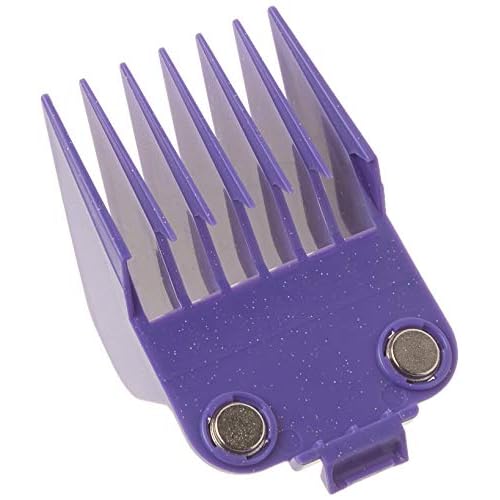 Andis 01415 Master Dual Magnet Large Comb Set - Crafted with High-Grade Metal, Contains 4 Different Size Combs - Providing a Comfortable & Snag-Free Experience - Purple