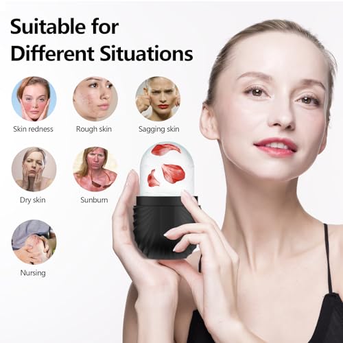 Ice Roller for Face & Eyes | Silicone Reusable Facial Roller