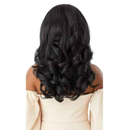Outre Quick Weave Self Styled in 60 Seconds Neesha Soft & Natural New Half Wig Cap Laysflat Requires Less Leave Out NEESHA H301 (1B)