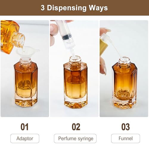 Glass Perfume Bottle 3.4oz Refillable Atomizer with Fine Mist