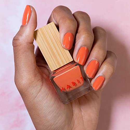 Habit Cosmetics | Vegan, Toxin-Free & Sustainably Packaged Nail Polish - Orange - .3oz (BAPS)