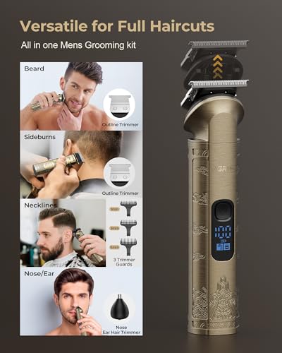 VGRPRO Professional Cordless Hair Clipper Kit with Trimmer