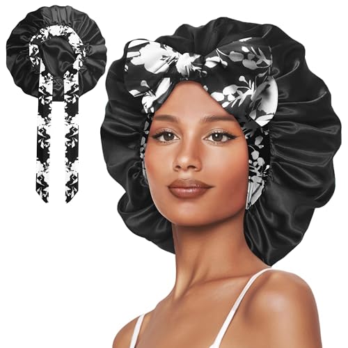 Vettres Double Layer Silk Bonnet for Curly Hair & Braids