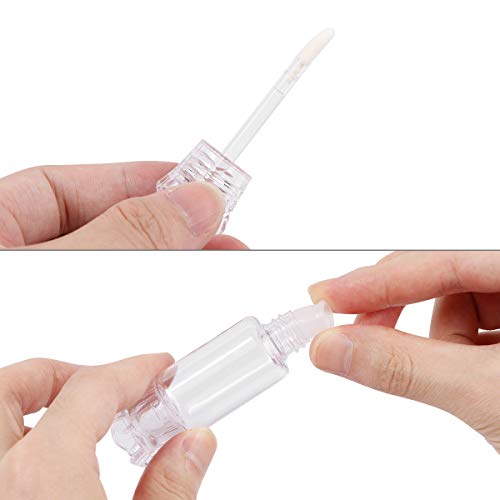 24PCS Lip Gloss Tubes - Candy Ice Cream Shape Lip Gloss Containers Empty - Refillable Clear Lipgloss/Lip Balm Containers for Girls Women DIY Cosmetics (12 candy and 12 ice cream)