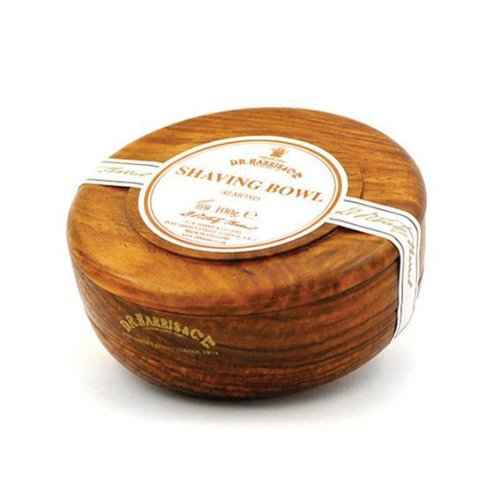 D. R. Harris Almond Shaving Soap in Mahogany Bowl