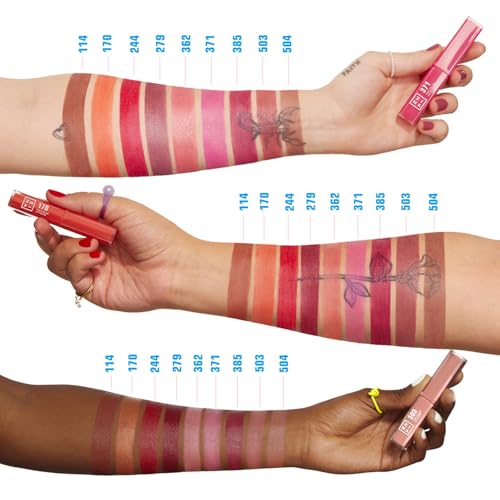 3INA The Color Lip Glow - Wild Berry Pink Lipstick