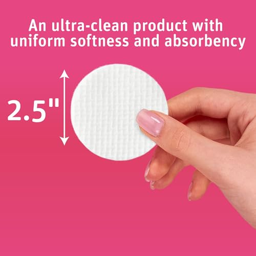 Simply Soft Exfoliating Dual-Textured Cotton Rounds - 6 Pack (480 Count)