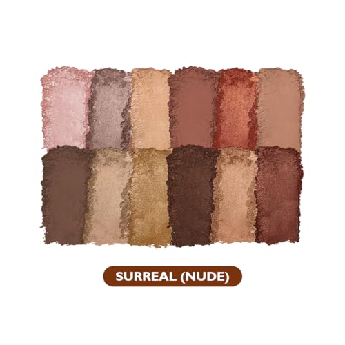 L.A. COLORS 12 Color Eyeshadow Palette, Surreal C69012 (Pack of 2)