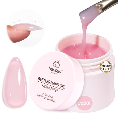 Beetles HEMA-Free Hard Gel - Jelly Pink Builder Gel, 30g