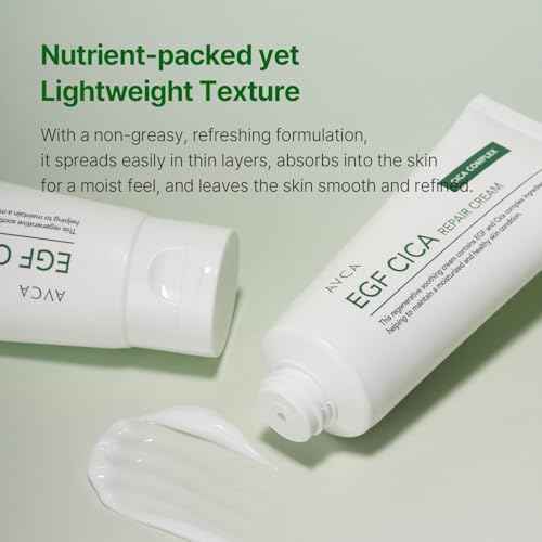 AVCA EGF Cica Repair Cream 100ml (3.38 fl. oz) ? Fragrance-Free Moisturizer for Sensitive Skin with Centella & Aloe, fast-absorbing, dermatologist tested, K-Beauty