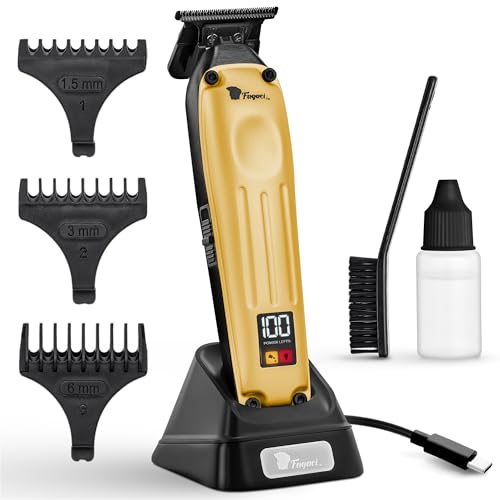 Fagaci Professional Zero Gap Cordless Beard Trimmer for Men