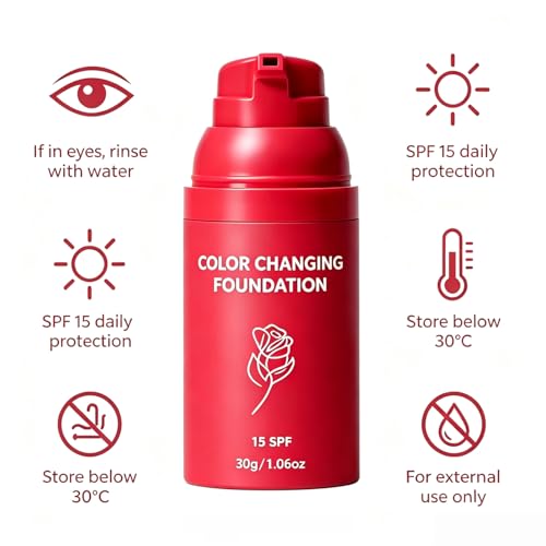 Color Changing Foundation with SPF 15 | Skin Tone Adapting Liquid