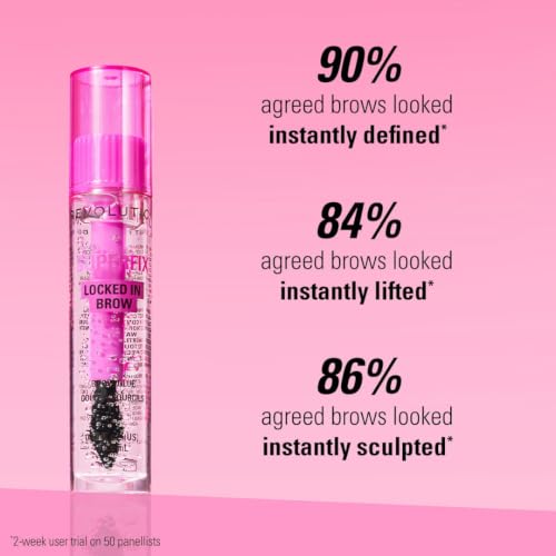 Revolution Superfix 16h Brow Glue - Clear Gel, All-Day Hold