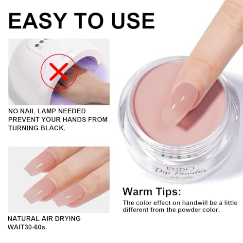 EODCI Butterfly Silver Glitter Nail Dip Powder - 1 oz DIY Manicure