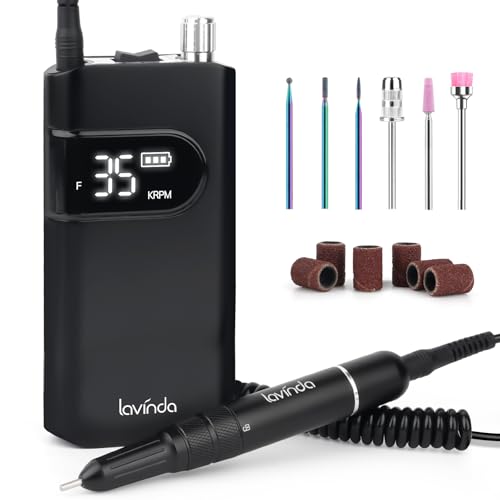 Lavinda 35000RPM Cordless Nail Drill Machine - Rechargeable